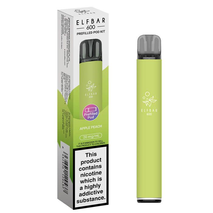 ELFBAR 600 Prefilled Pod Kit Apple Peach 20mg