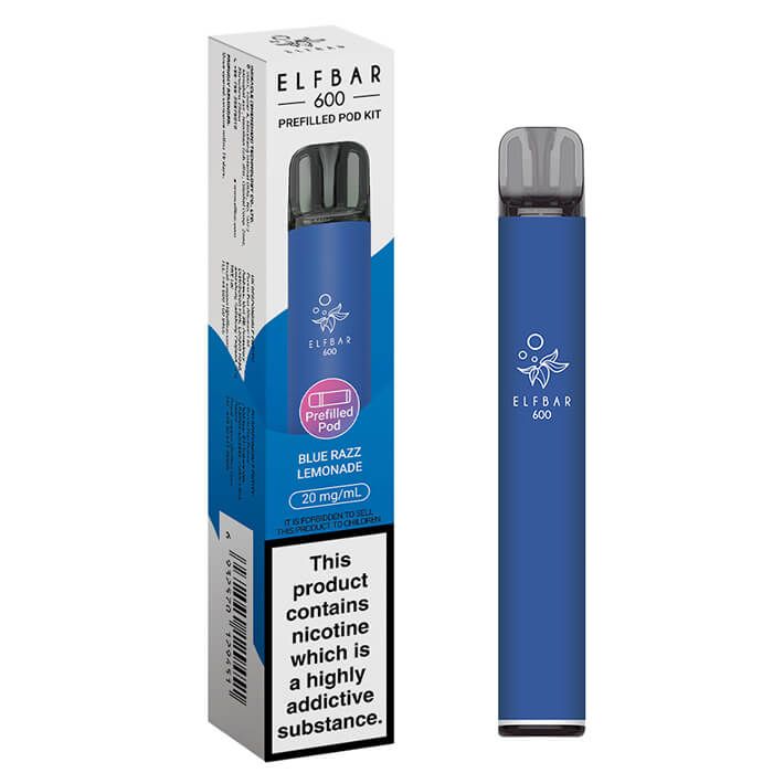 ELFBAR 600 Prefilled Pod Kit Blue Razz Lemonade 20mg