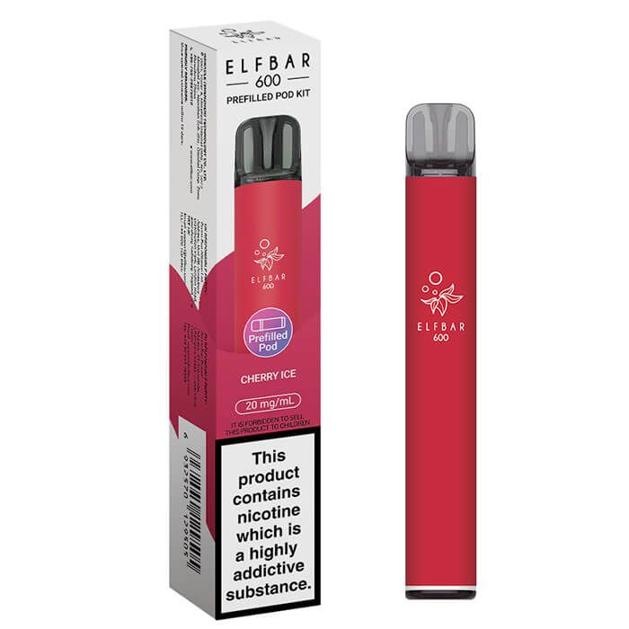 ELFBAR 600 Prefilled Pod Kit Cherry Ice 20mg