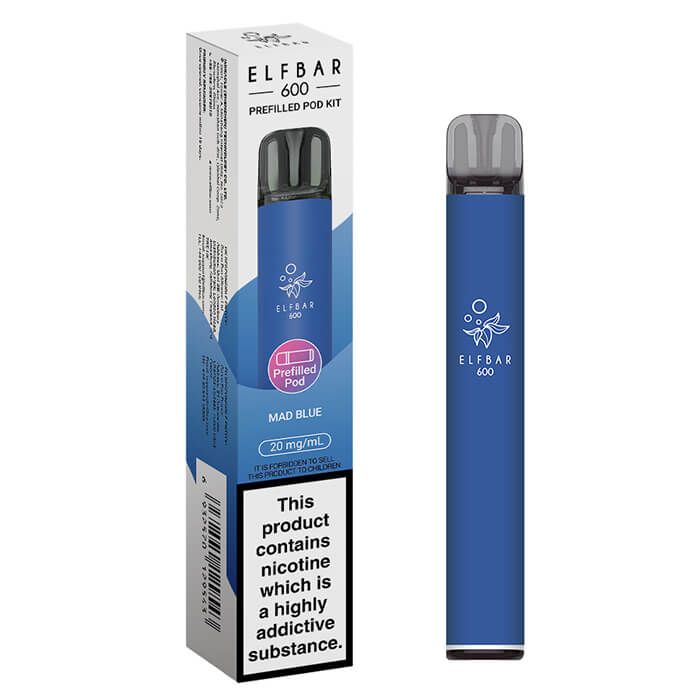 ELFBAR 600 Prefilled Pod Kit Mad Blue 20mg