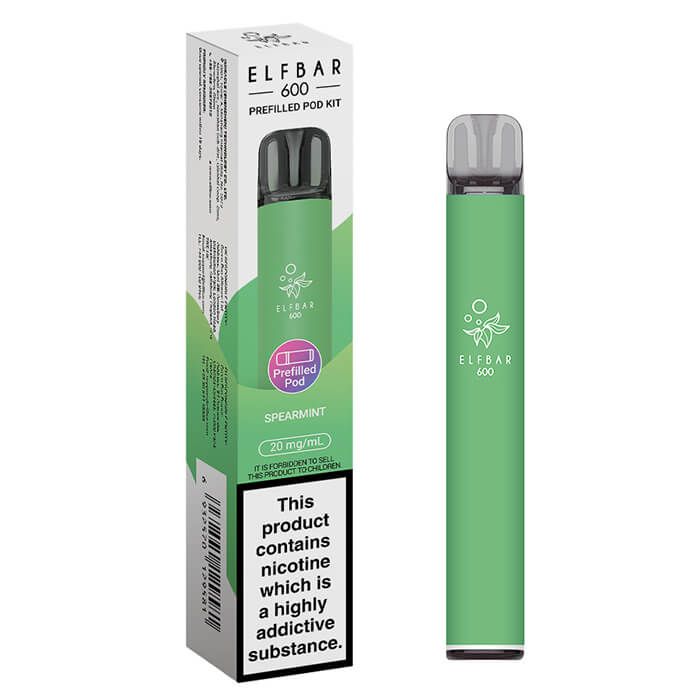ELFBAR 600 Prefilled Pod Kit Spearmint 20mg