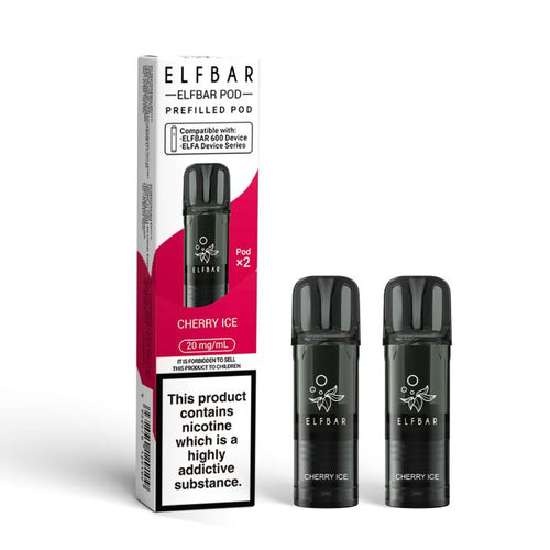 ELFBAR 600 Prefilled Pods Cherry Ice 20mg 2 Pack