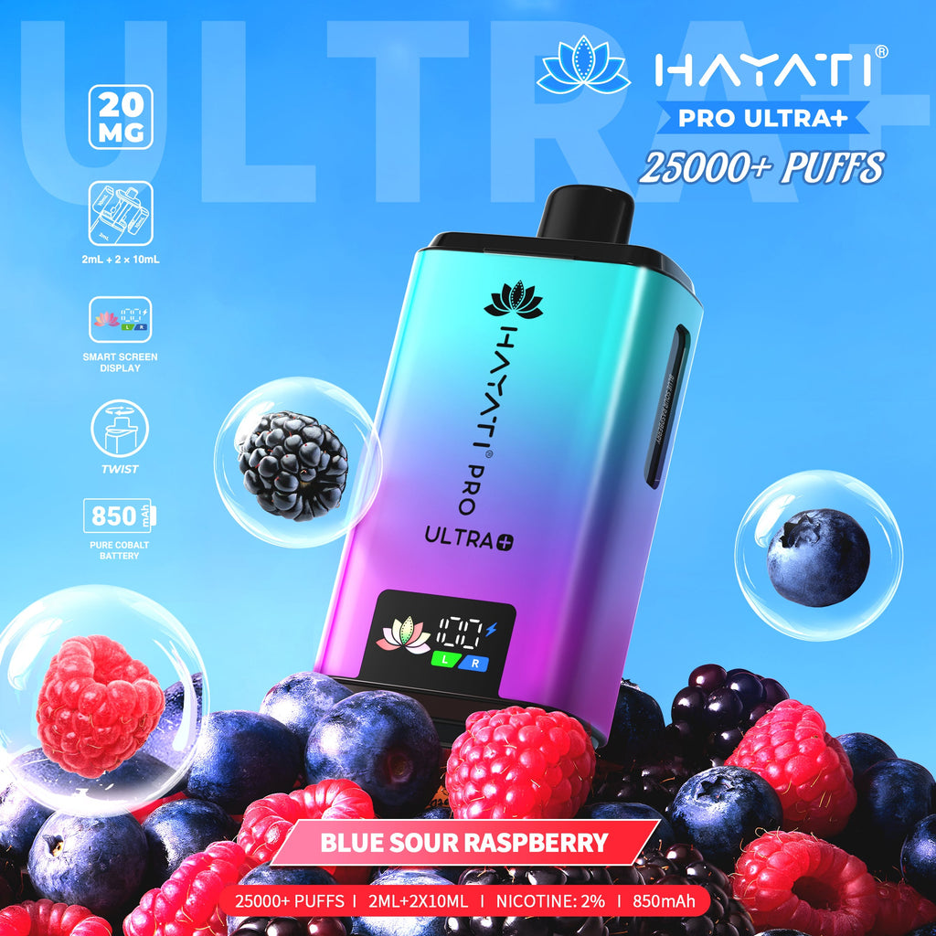 Hayati Pro Ultra+ 25000 Blue Sour Raspberry 20mg