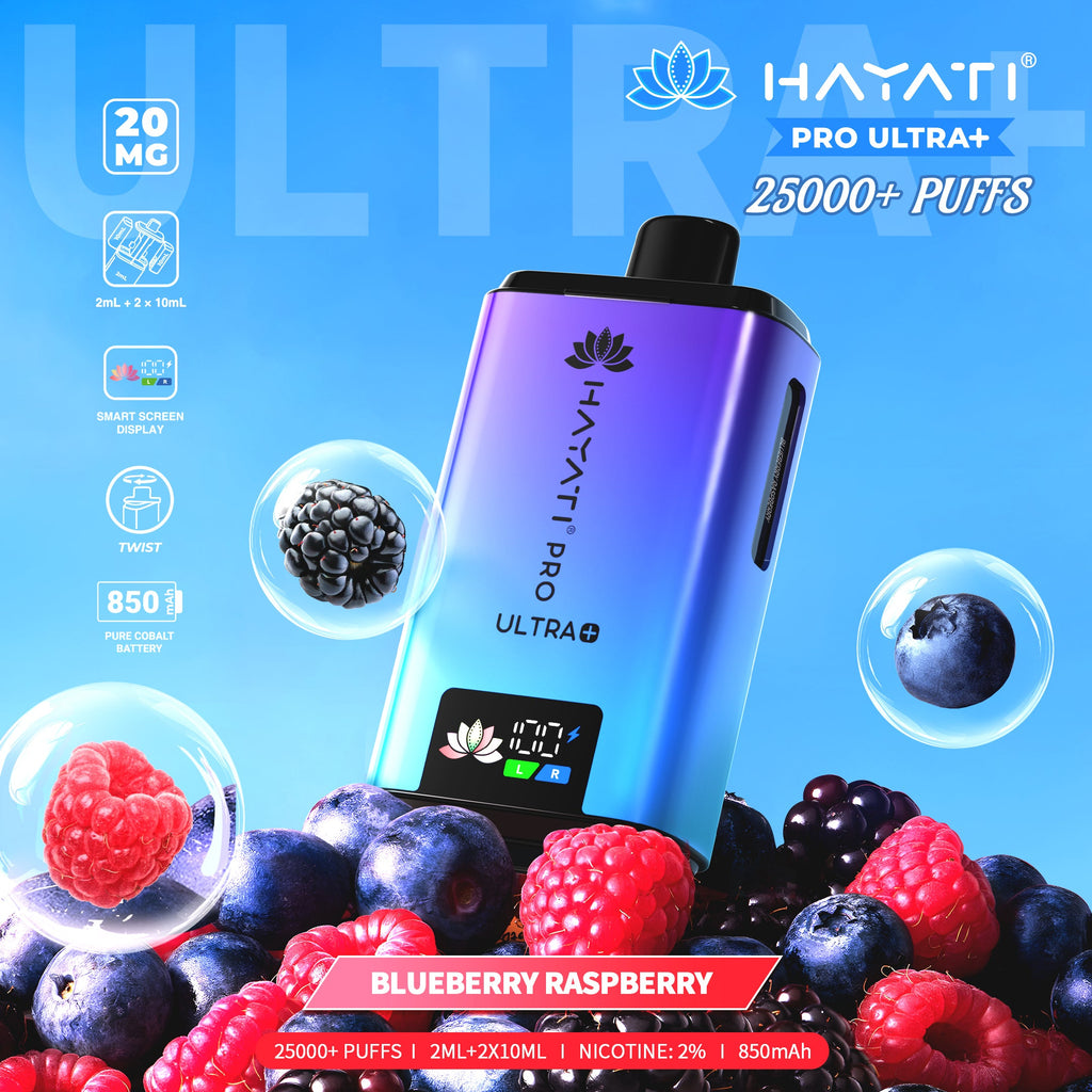 Hayati Pro Ultra+ 25000 Blueberry Raspberry 20mg