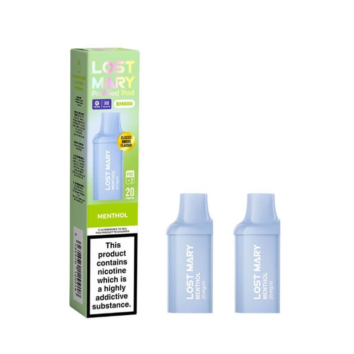 Lost Mary BM600 Prefilled Pods Menthol 20mg 2 Pack