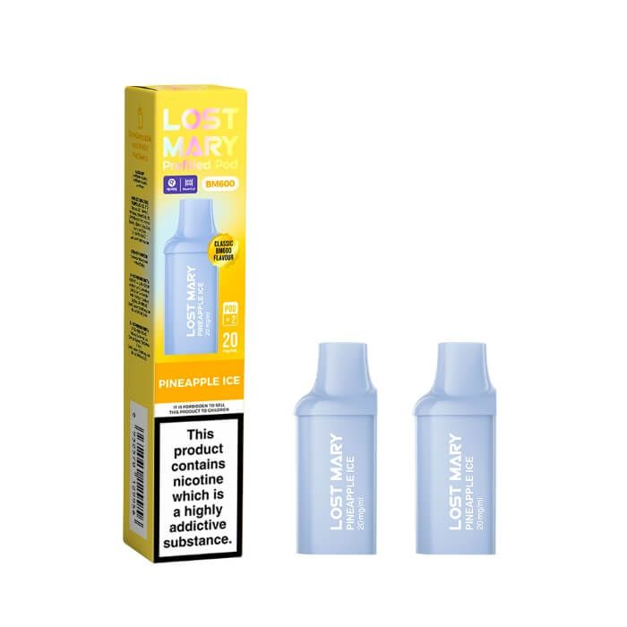 Lost Mary BM600 Prefilled Pods Pineapple Ice 20mg 2 Pack